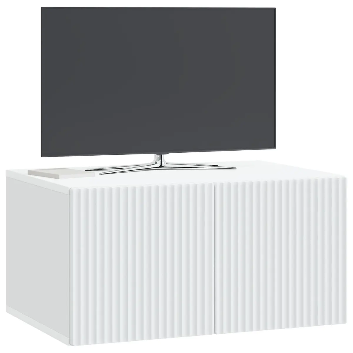 White Wall-Mounted TV Cabinet Unit
