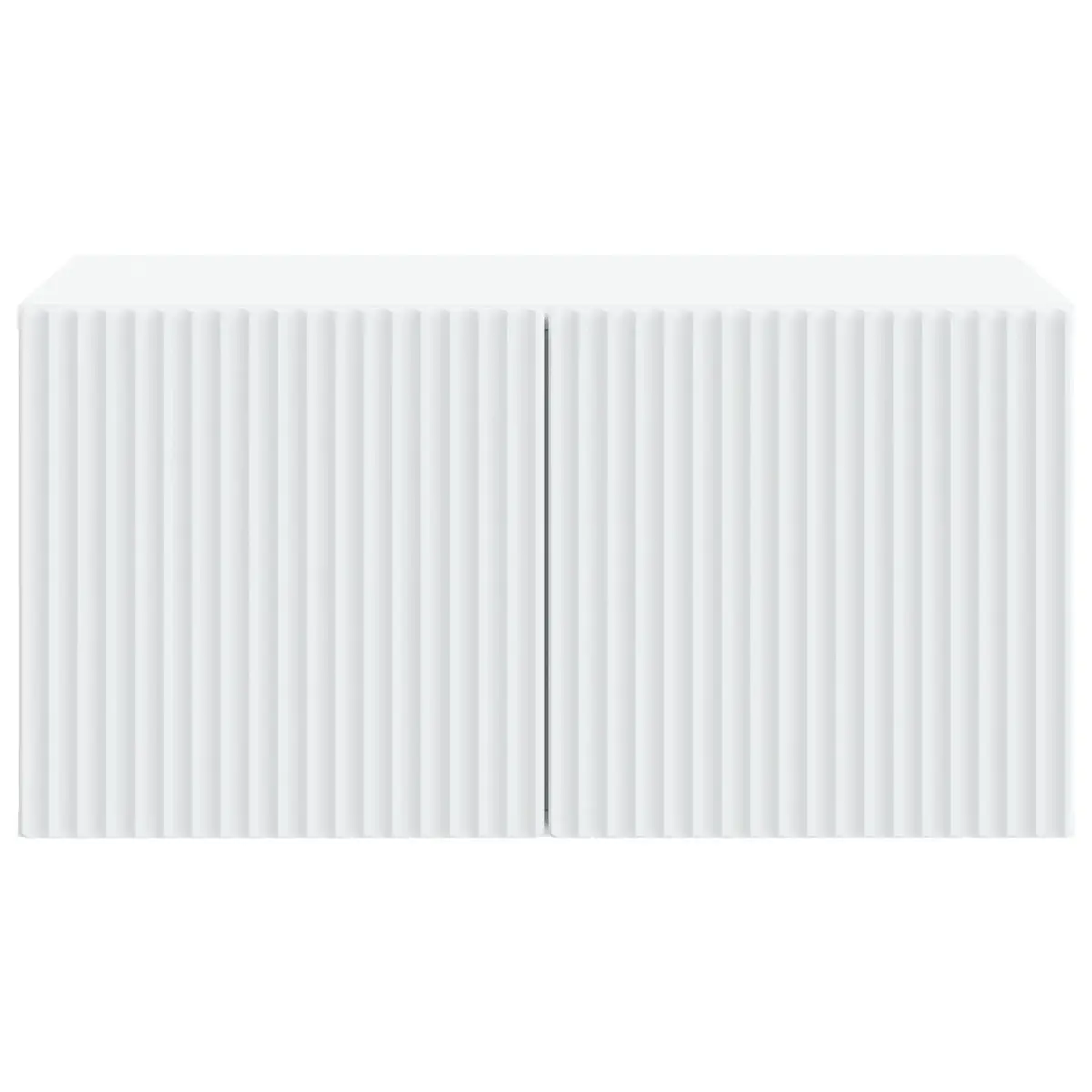 White Wall-Mounted TV Cabinet Unit