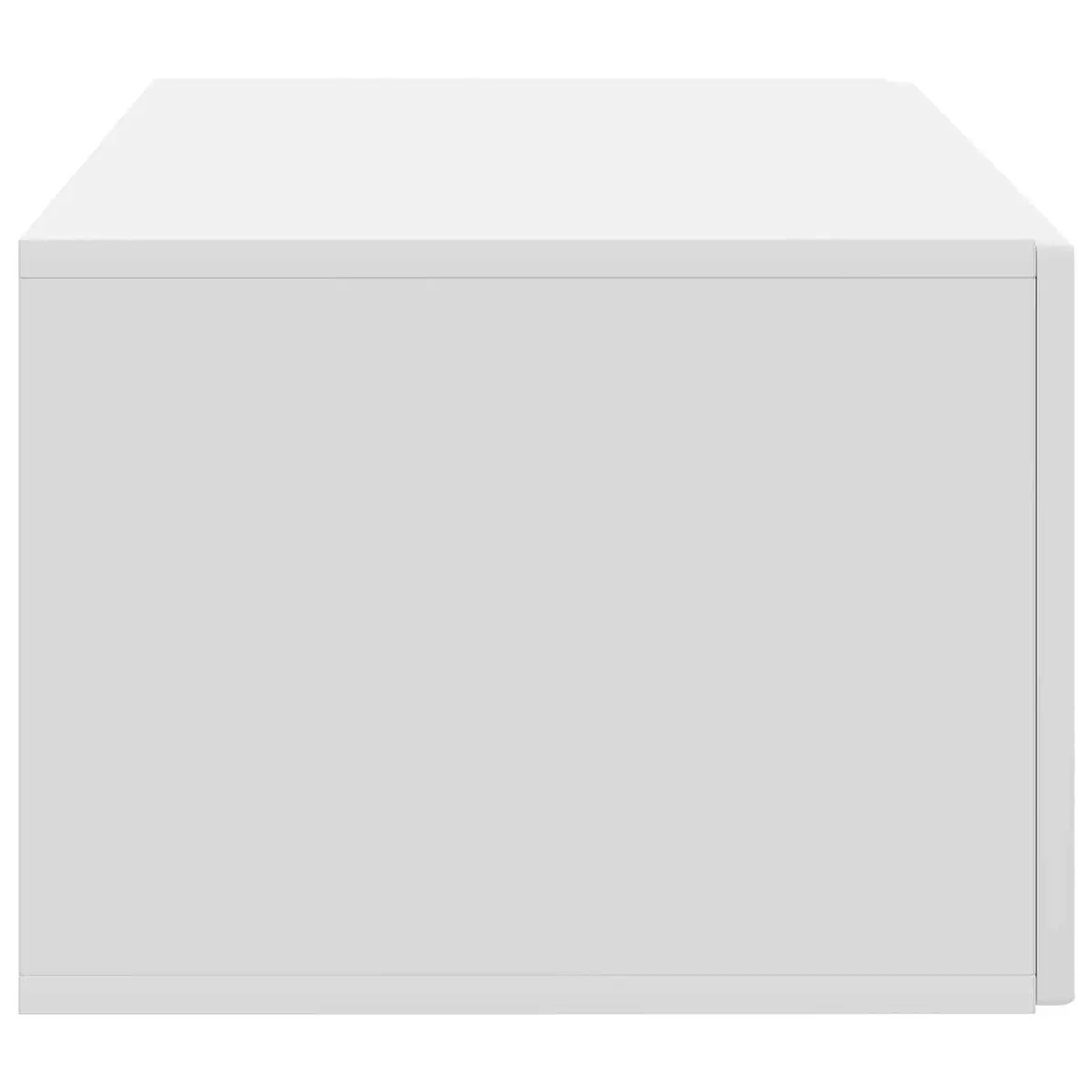 White Wall-Mounted TV Cabinet Unit