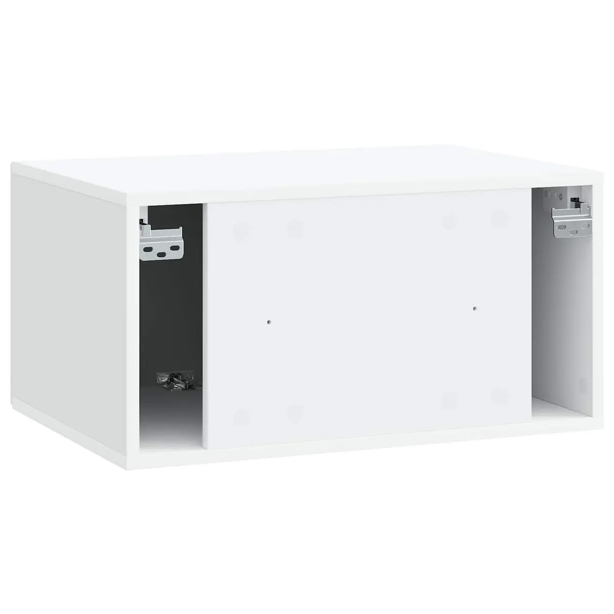 White Wall-Mounted TV Cabinet Unit