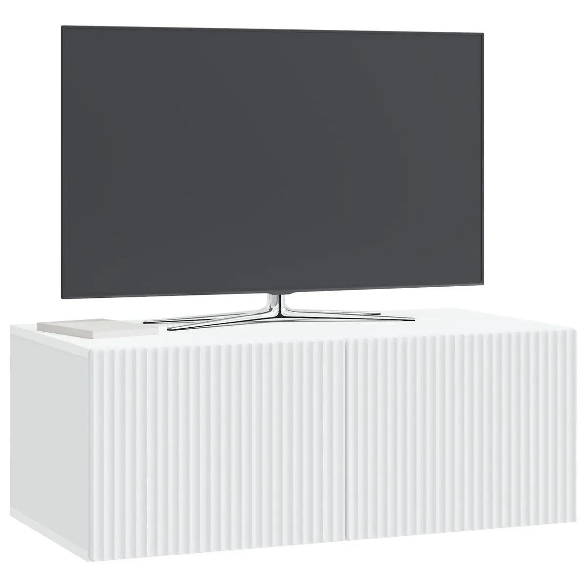 78.5cm Wall-Mounted TV Cabinet in White for Electronics