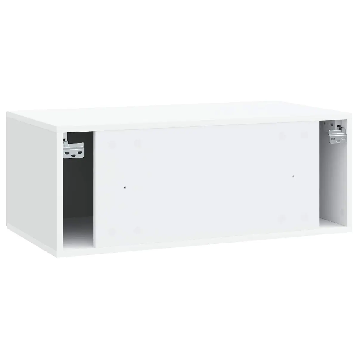 78.5cm Wall-Mounted TV Cabinet in White for Electronics