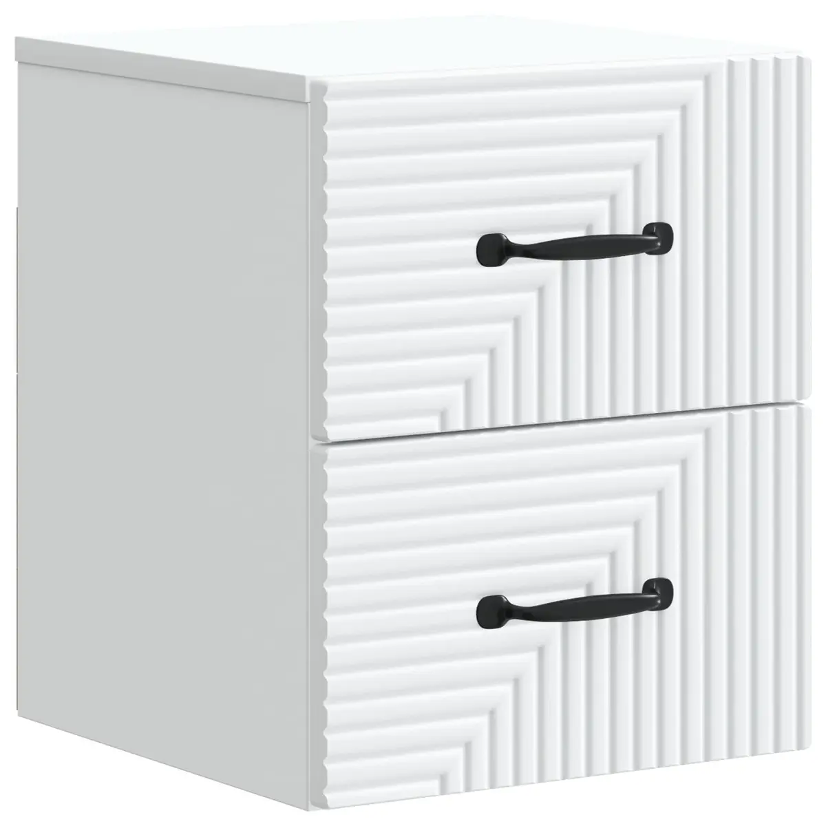Wall-Mounted Bedside Cabinet White 34.5 x 33 x 40 cm Storage Organizer