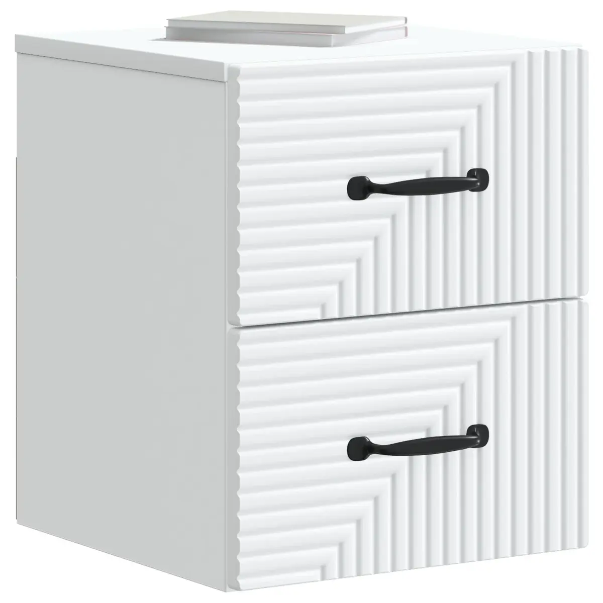 Wall-Mounted Bedside Cabinet White 34.5 x 33 x 40 cm Storage Organizer