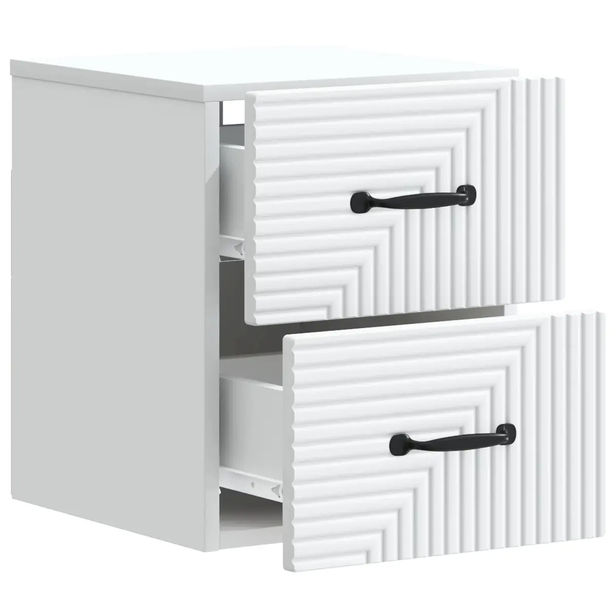 Wall-Mounted Bedside Cabinet White 34.5 x 33 x 40 cm Storage Organizer