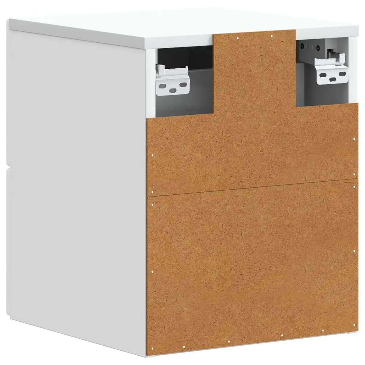 Wall-Mounted Bedside Cabinet White 34.5 x 33 x 40 cm Storage Organizer