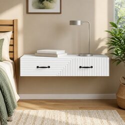 Specifications for White Wall-Mounted Side Table 87.5cm