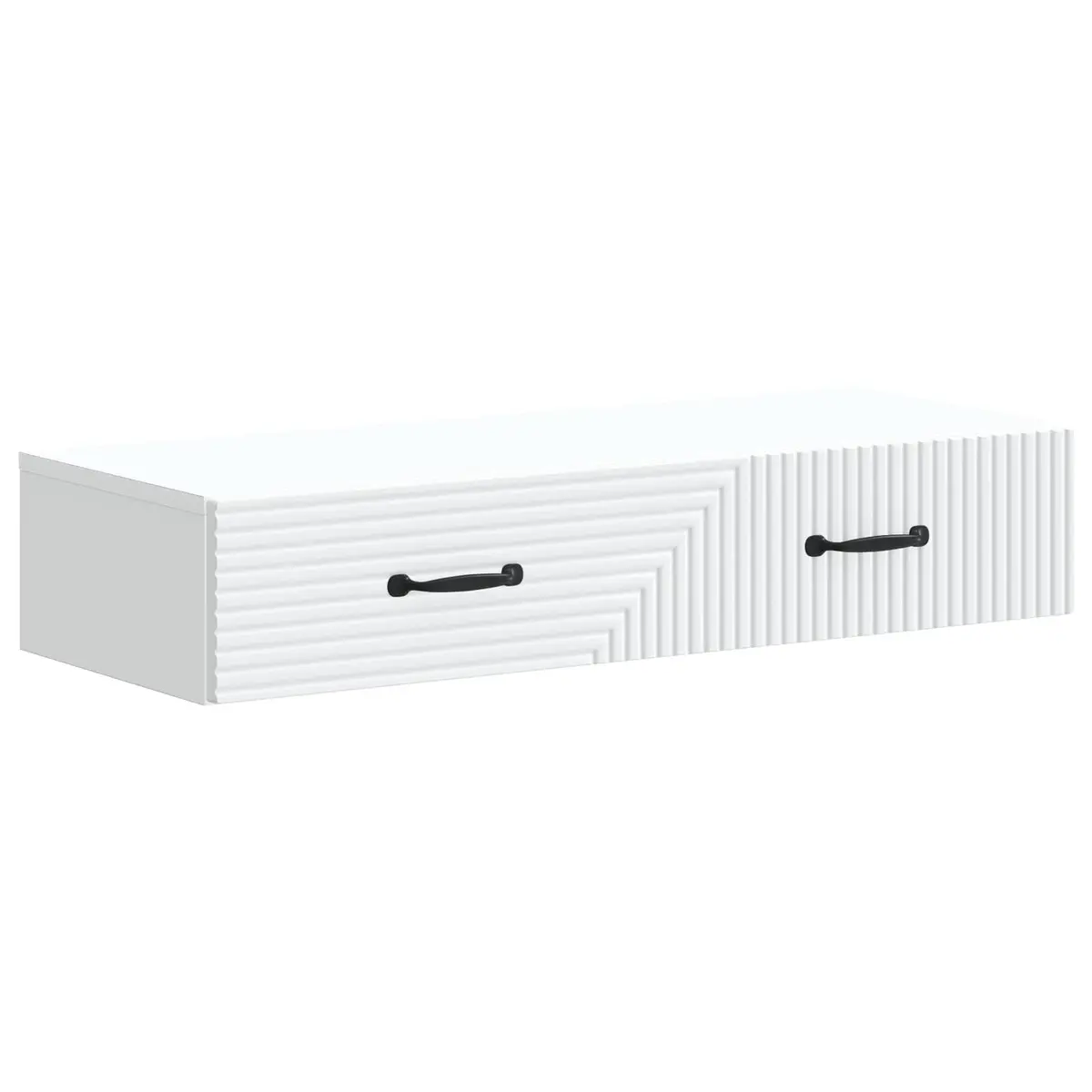 White Wall-Mounted Side Table 87.5cm
