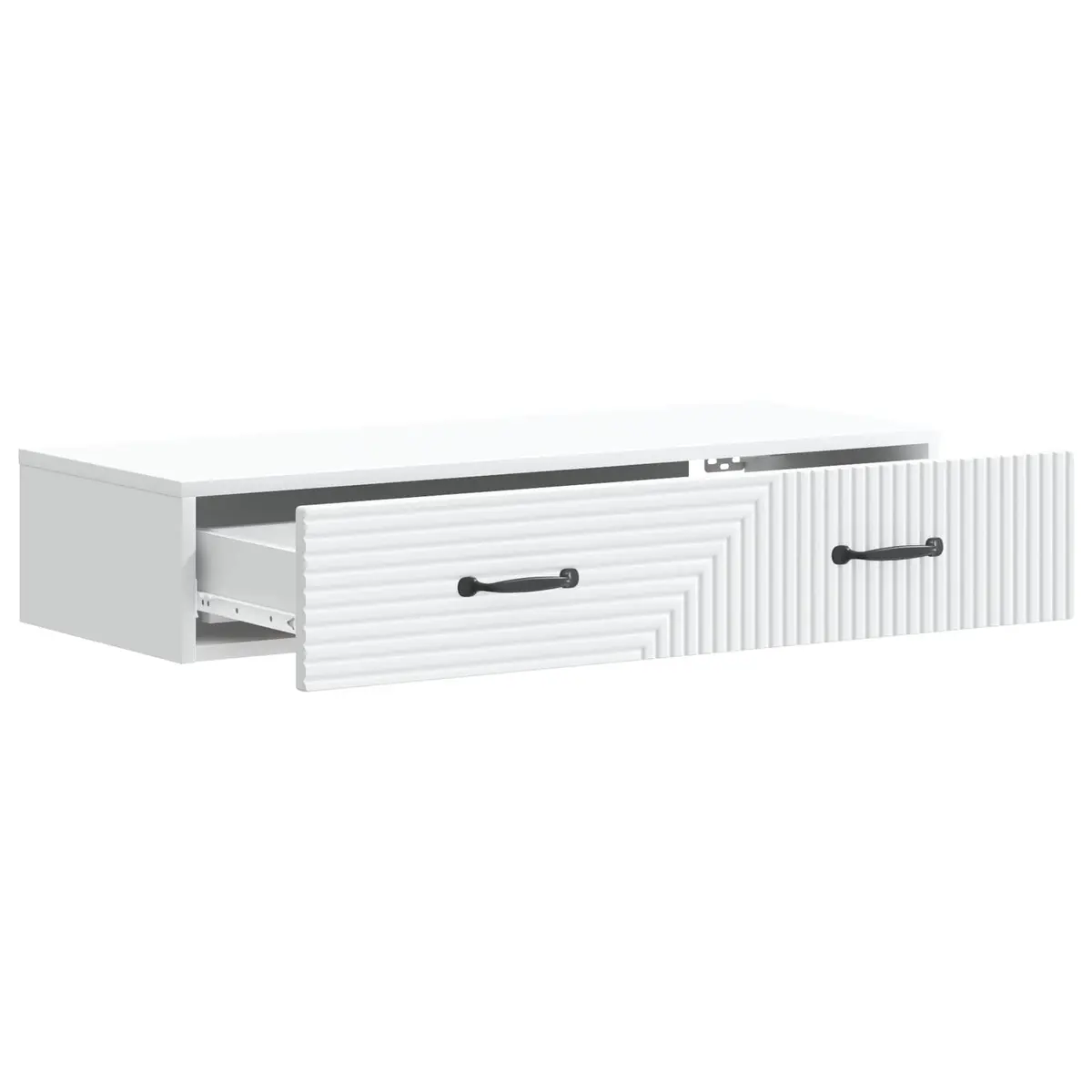 White Wall-Mounted Side Table 87.5cm