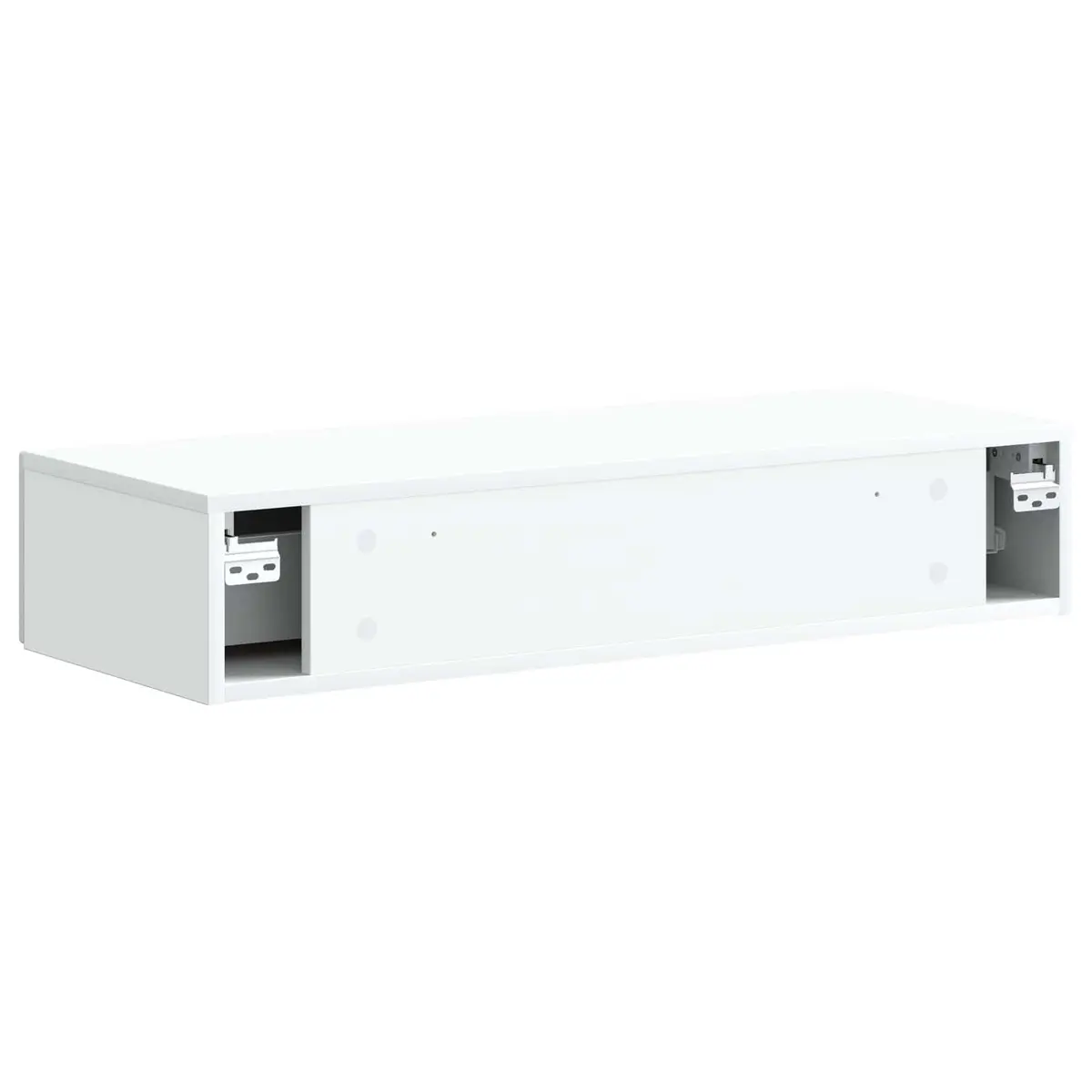 White Wall-Mounted Side Table 87.5cm