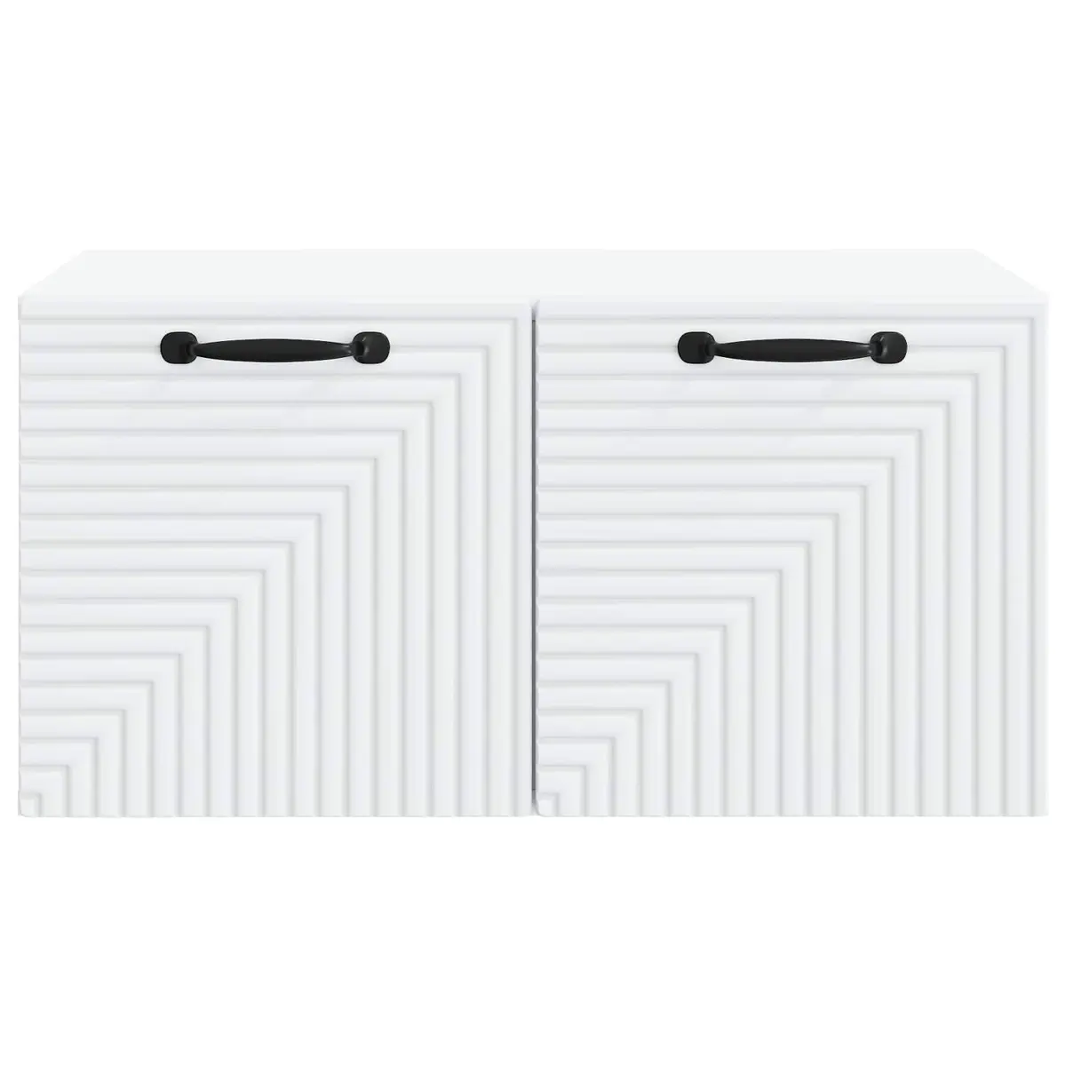 Wall-Mounted TV Cabinet White Modern Living Room 59.5 x 41 x 30cm