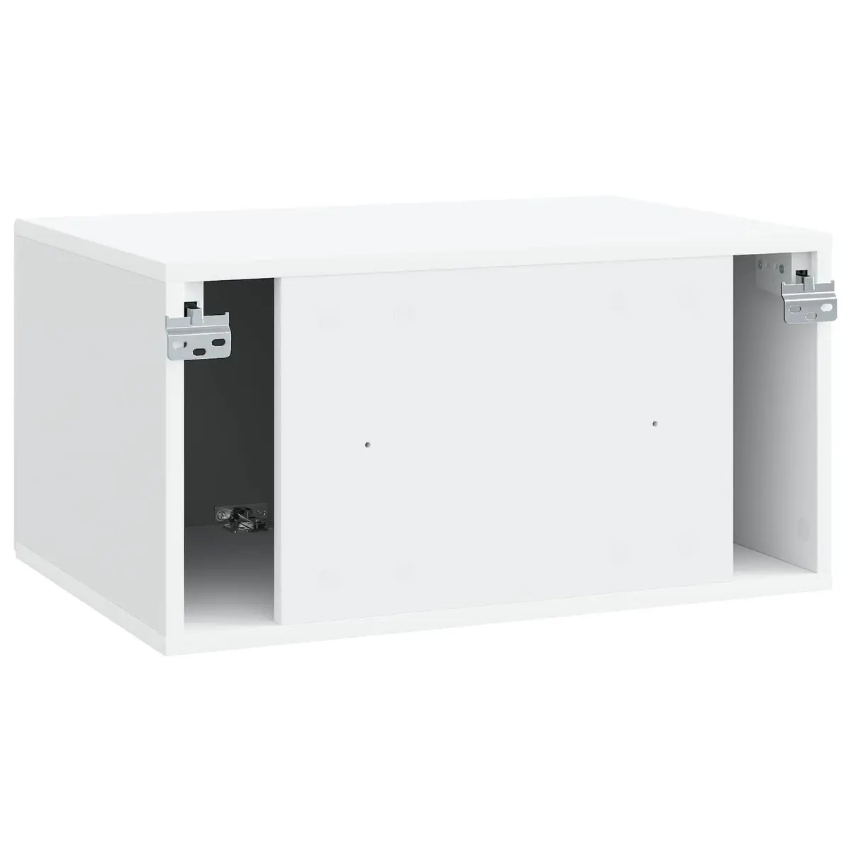 Wall-Mounted TV Cabinet White Modern Living Room 59.5 x 41 x 30cm