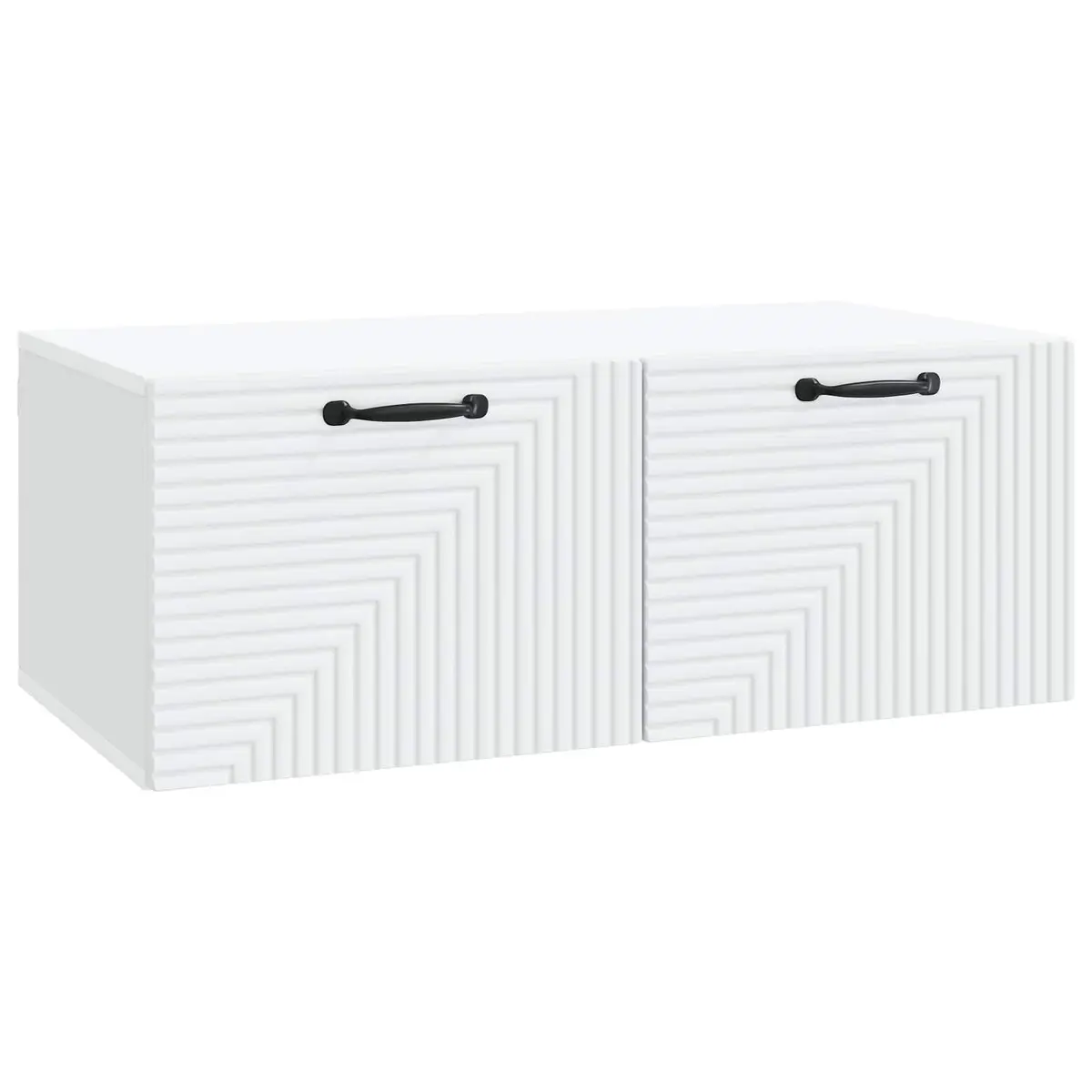 Wall-Mounted TV Cabinet Living Room White 78.5 x 41 x 30 cm Modern Storage Unit