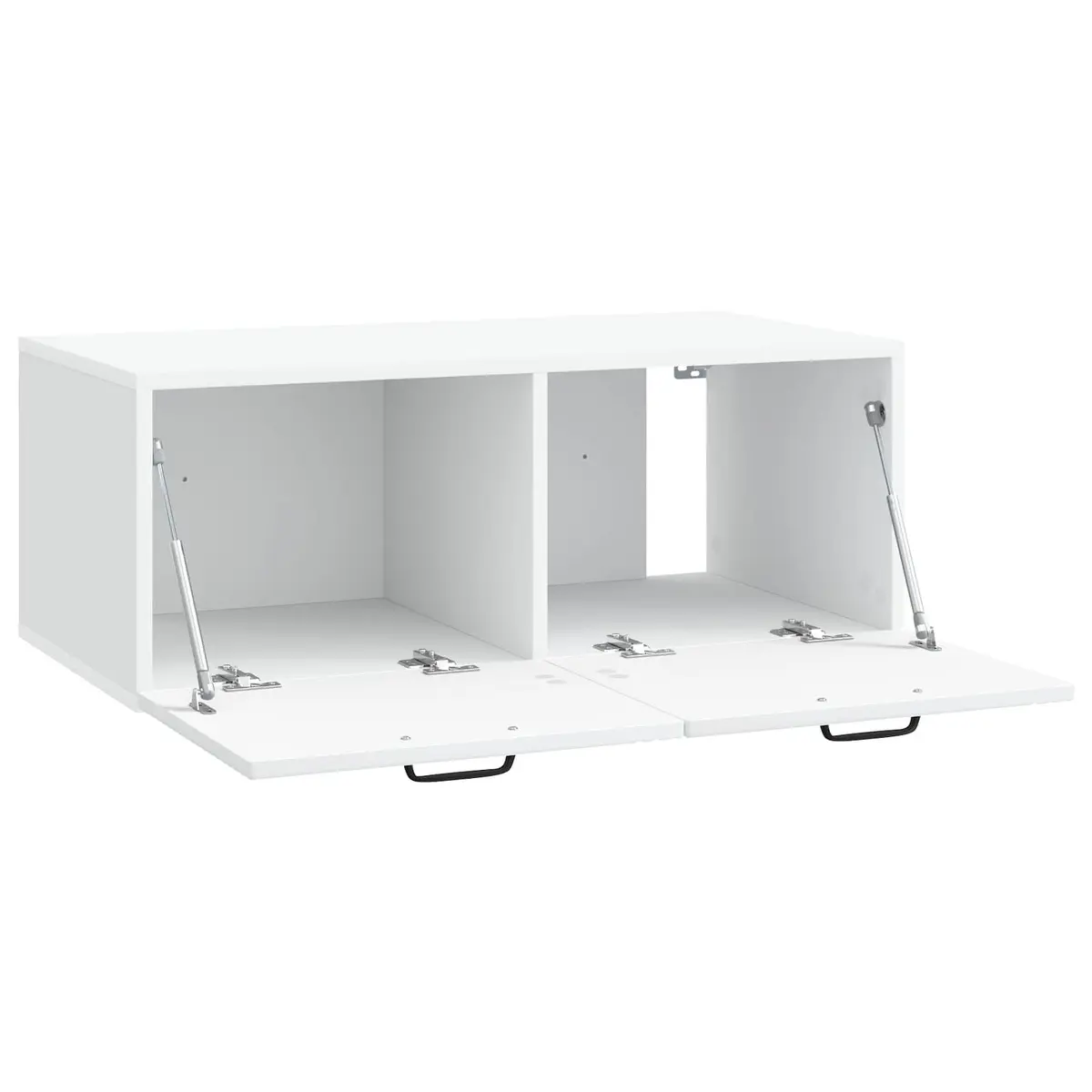 Wall-Mounted TV Cabinet Living Room White 78.5 x 41 x 30 cm Modern Storage Unit