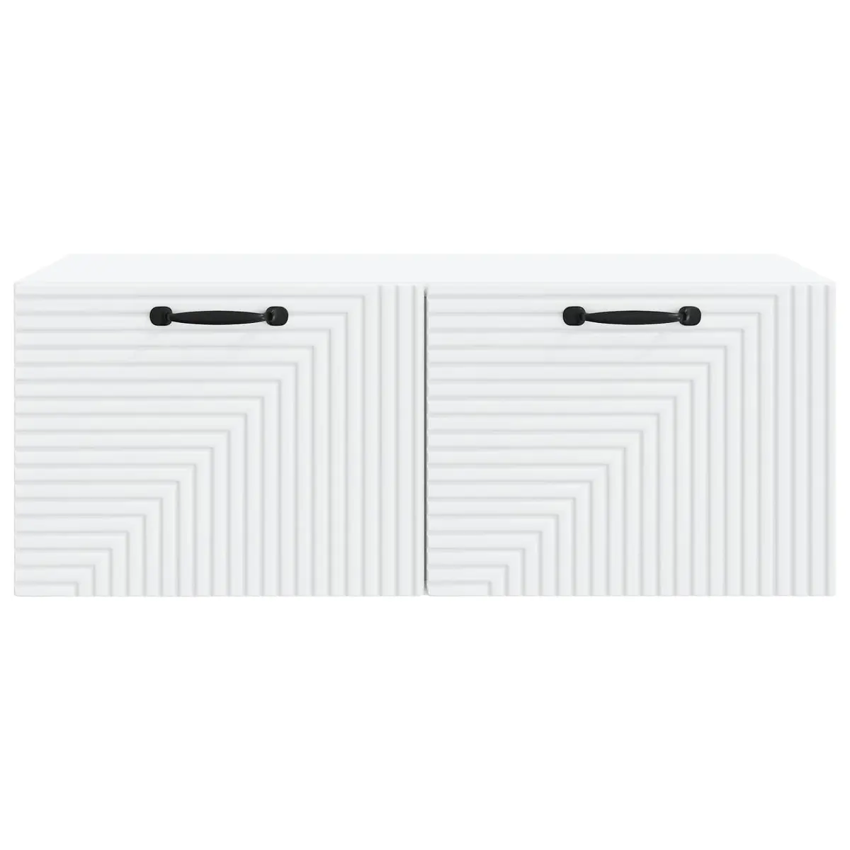 Wall-Mounted TV Cabinet Living Room White 78.5 x 41 x 30 cm Modern Storage Unit