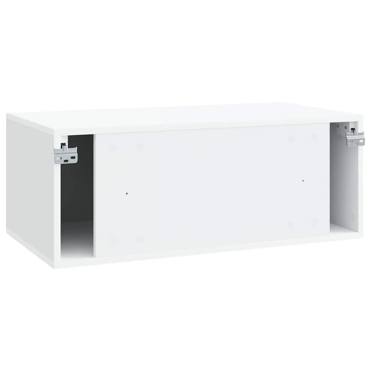 Wall-Mounted TV Cabinet Living Room White 78.5 x 41 x 30 cm Modern Storage Unit
