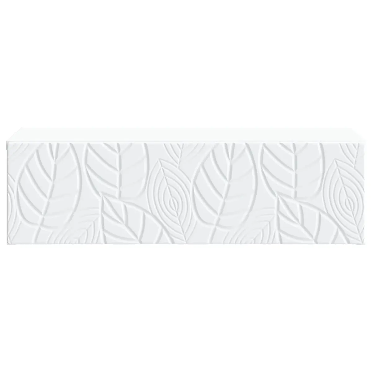 Wall-Mounted Side Table White Storage Cabinet Living Room Bedroom Hallway 59 x 34.5 x 17 cm