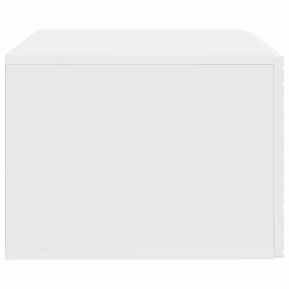 Wall-Mounted TV Cabinet Living Room 59.5 x 31 cm White Engineered Wood Storage Unit