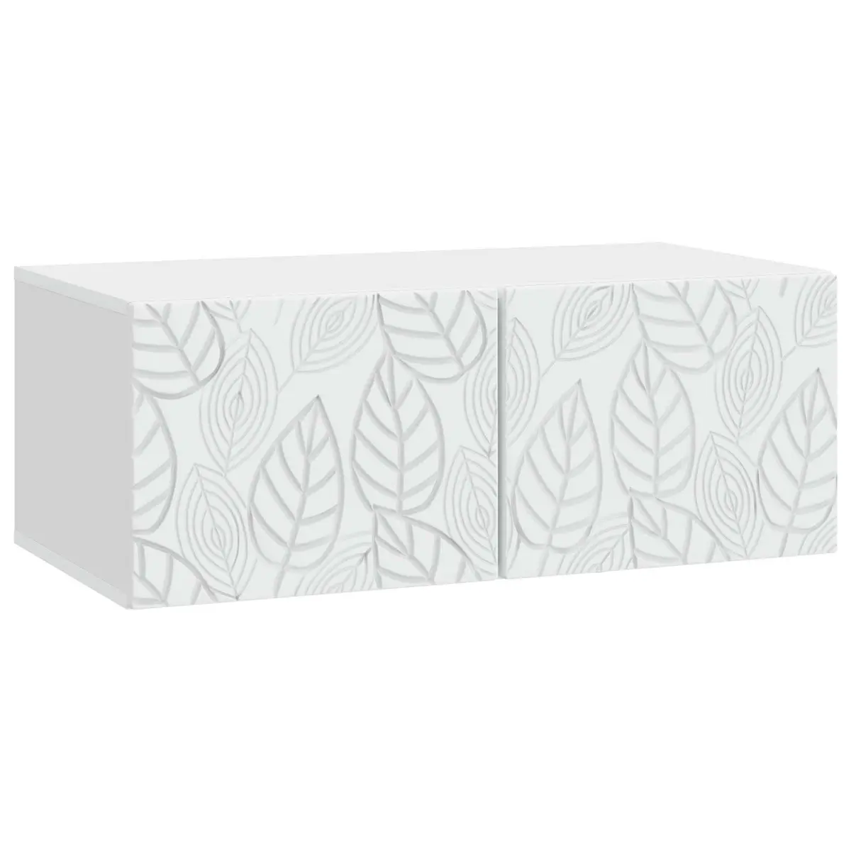 Wall-Mounted TV Cabinet Living Room 78.5 x 31 cm White Engineered Wood Storage Unit