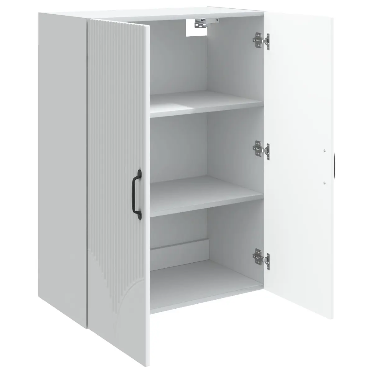 Wall-Mounted Storage Cabinet Living Room Bedroom Hallway 66 x 34.5 x 90 cm Engineered Wood White