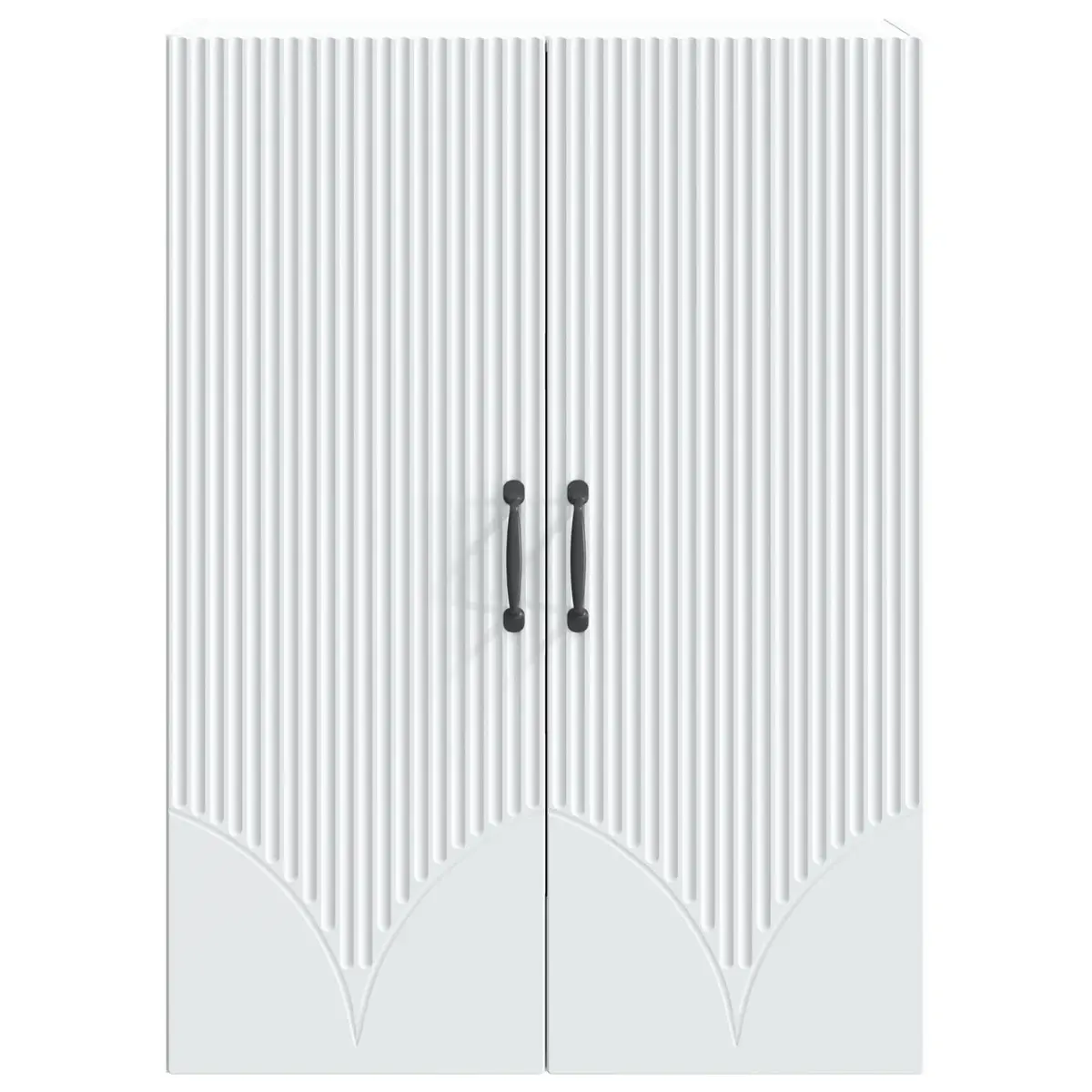 Wall-Mounted Storage Cabinet Living Room Bedroom Hallway 66 x 34.5 x 90 cm Engineered Wood White