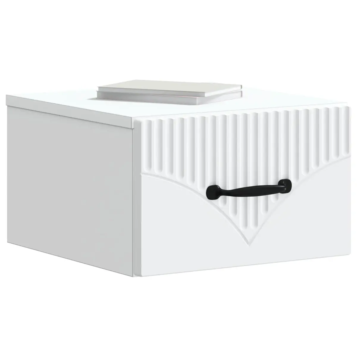 White Wall-Mounted Bedside Cabinet