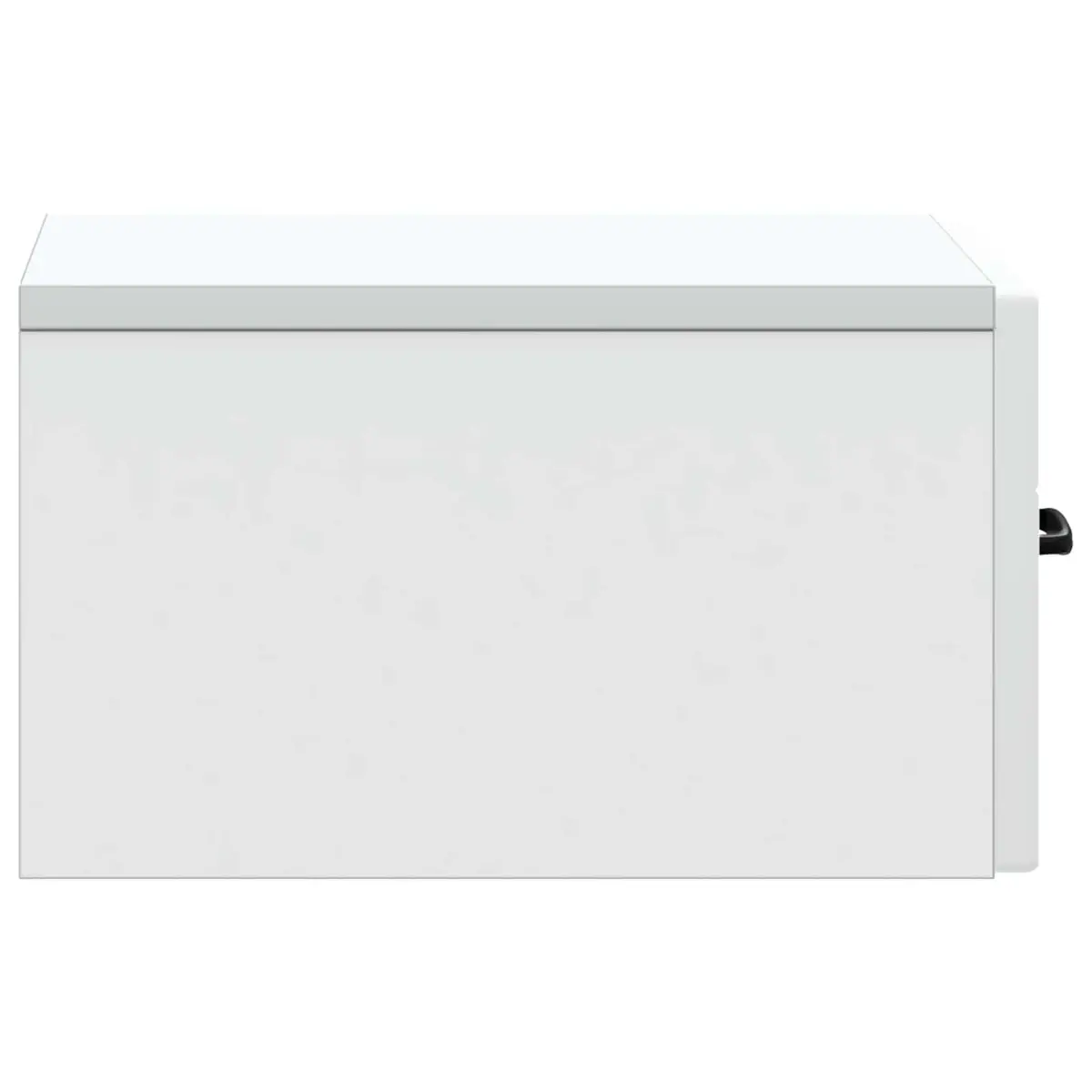 White Wall-Mounted Bedside Cabinet