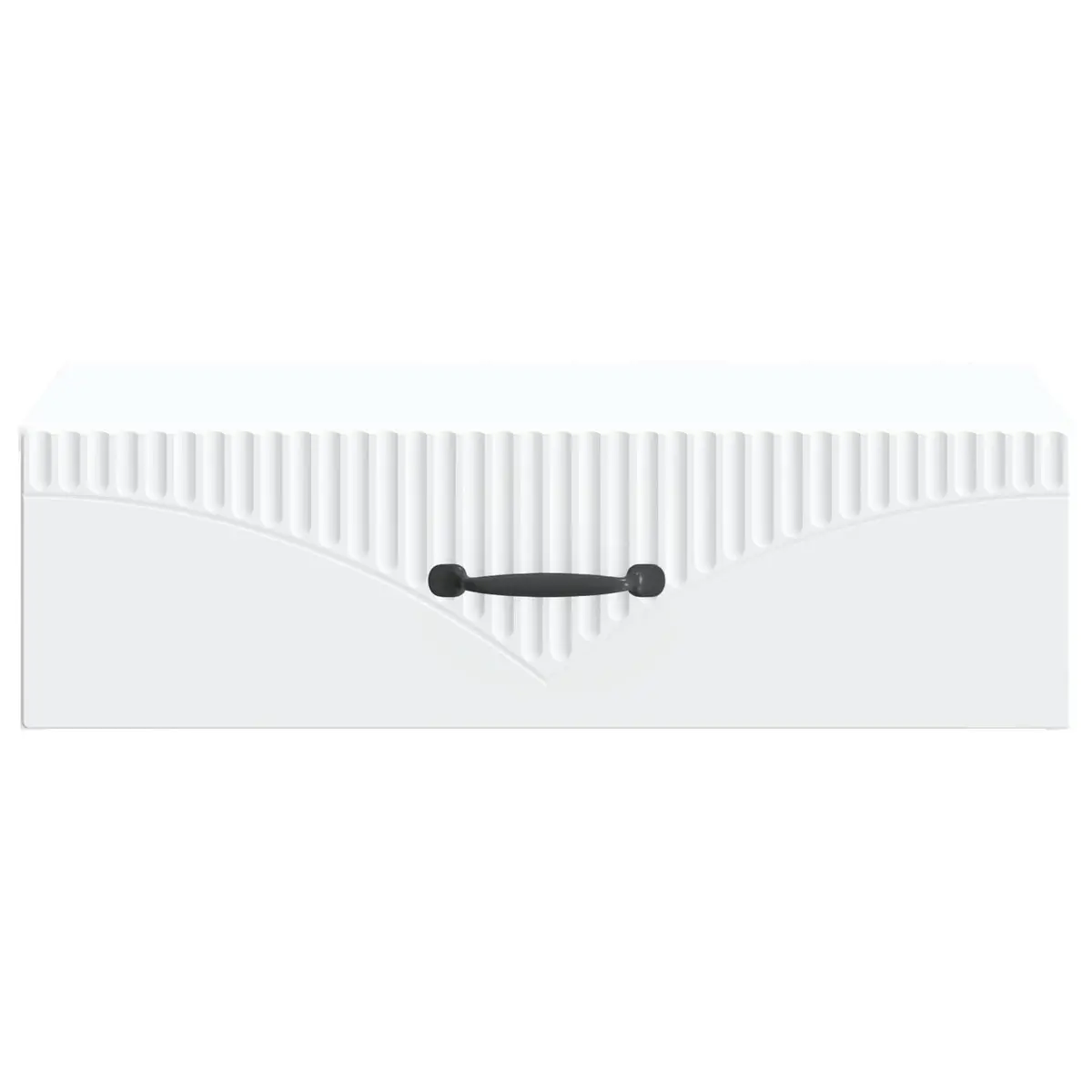 59cm White Engineered Wood Wall-Mounted Table