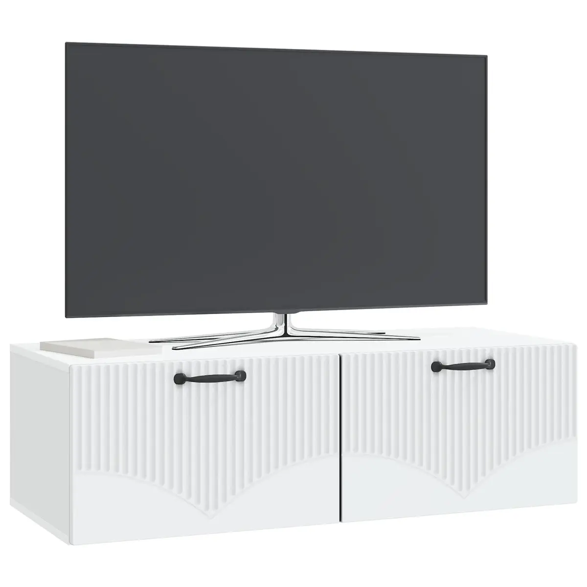 Wall-Mounted TV Cabinet Living Room White 98x41x30cm