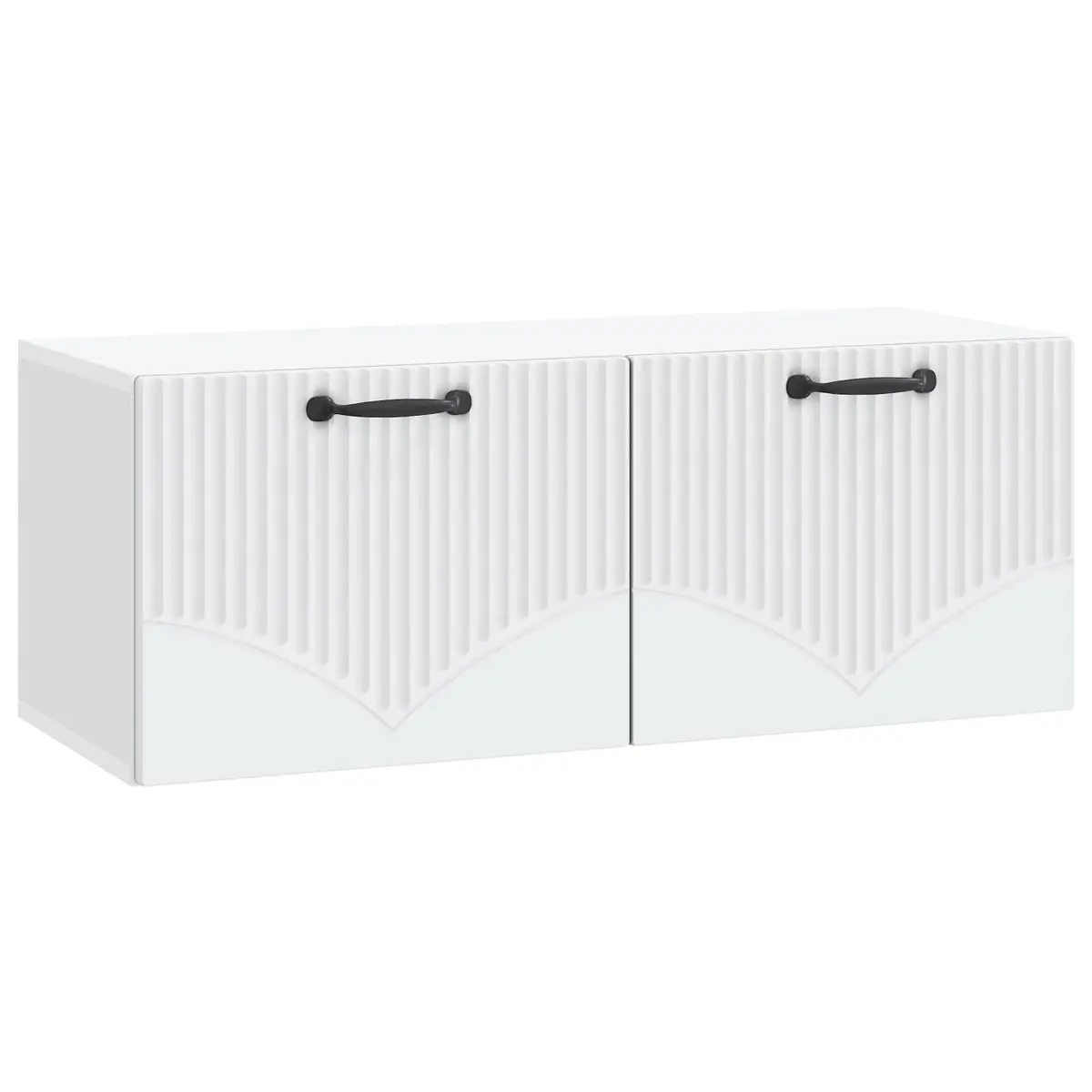 Wall-Mounted TV Cabinet for Living Room White Modern Media Storage Unit 78.5 x 31 x 30 cm