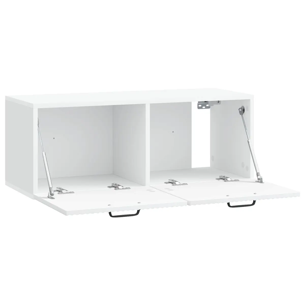 Wall-Mounted TV Cabinet for Living Room White Modern Media Storage Unit 78.5 x 31 x 30 cm