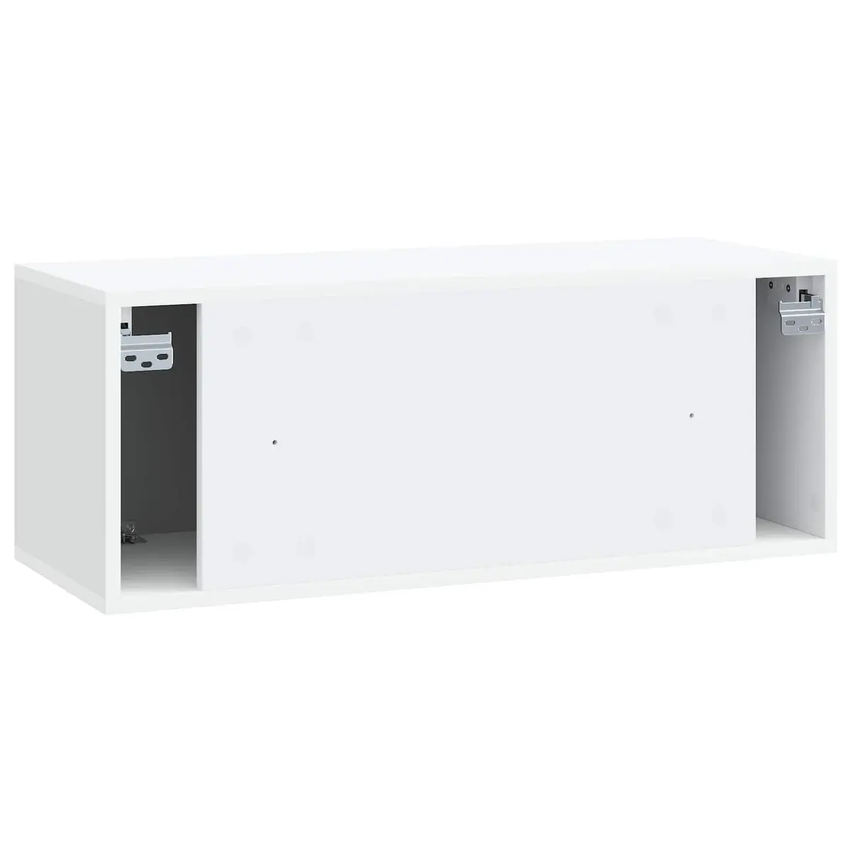 Wall-Mounted TV Cabinet for Living Room White Modern Media Storage Unit 78.5 x 31 x 30 cm