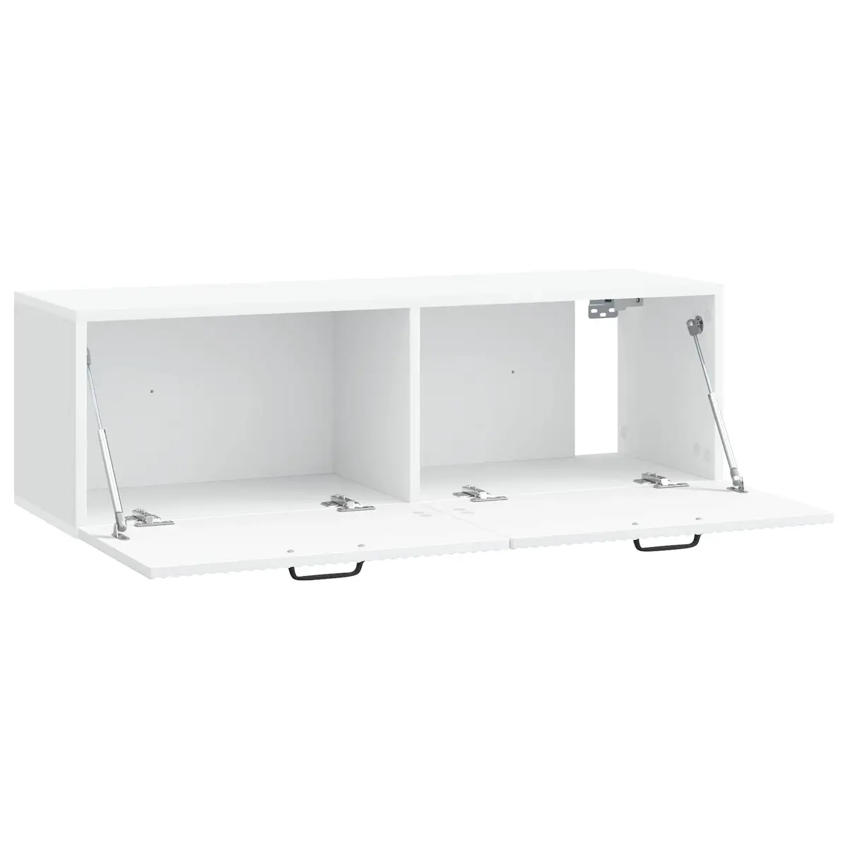 Wall-Mounted TV Cabinet White Modern Storage Unit Living Room 98 x 31 x 30 cm