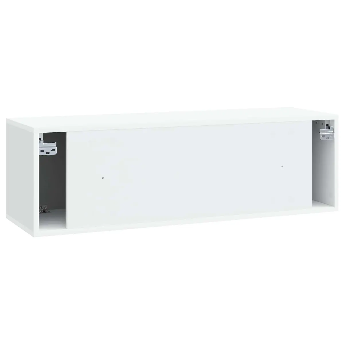 Wall-Mounted TV Cabinet White Modern Storage Unit Living Room 98 x 31 x 30 cm
