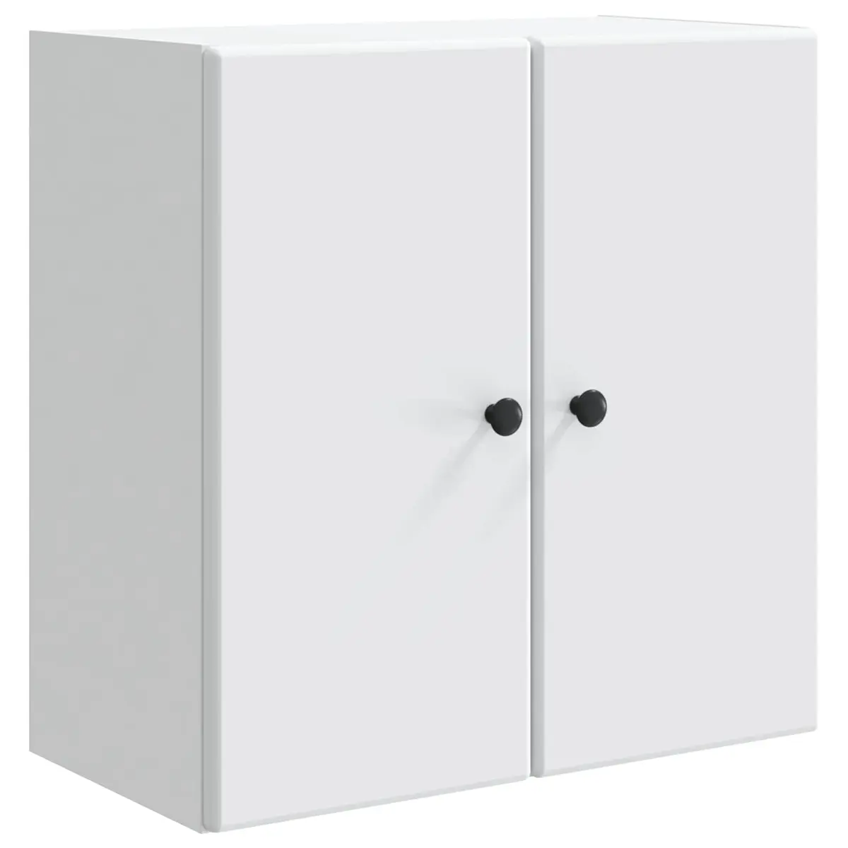 Wall-Mounted Storage Cabinet Living Room Bedroom 59x31x60cm Engineered Wood Shelves Door