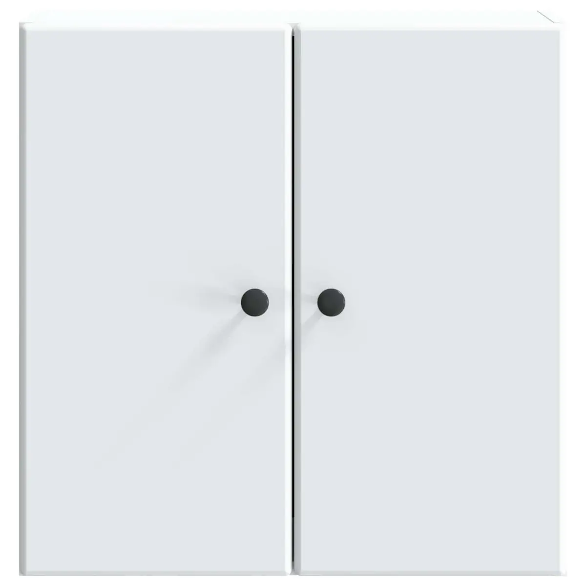 Wall-Mounted Storage Cabinet Living Room Bedroom 59x31x60cm Engineered Wood Shelves Door