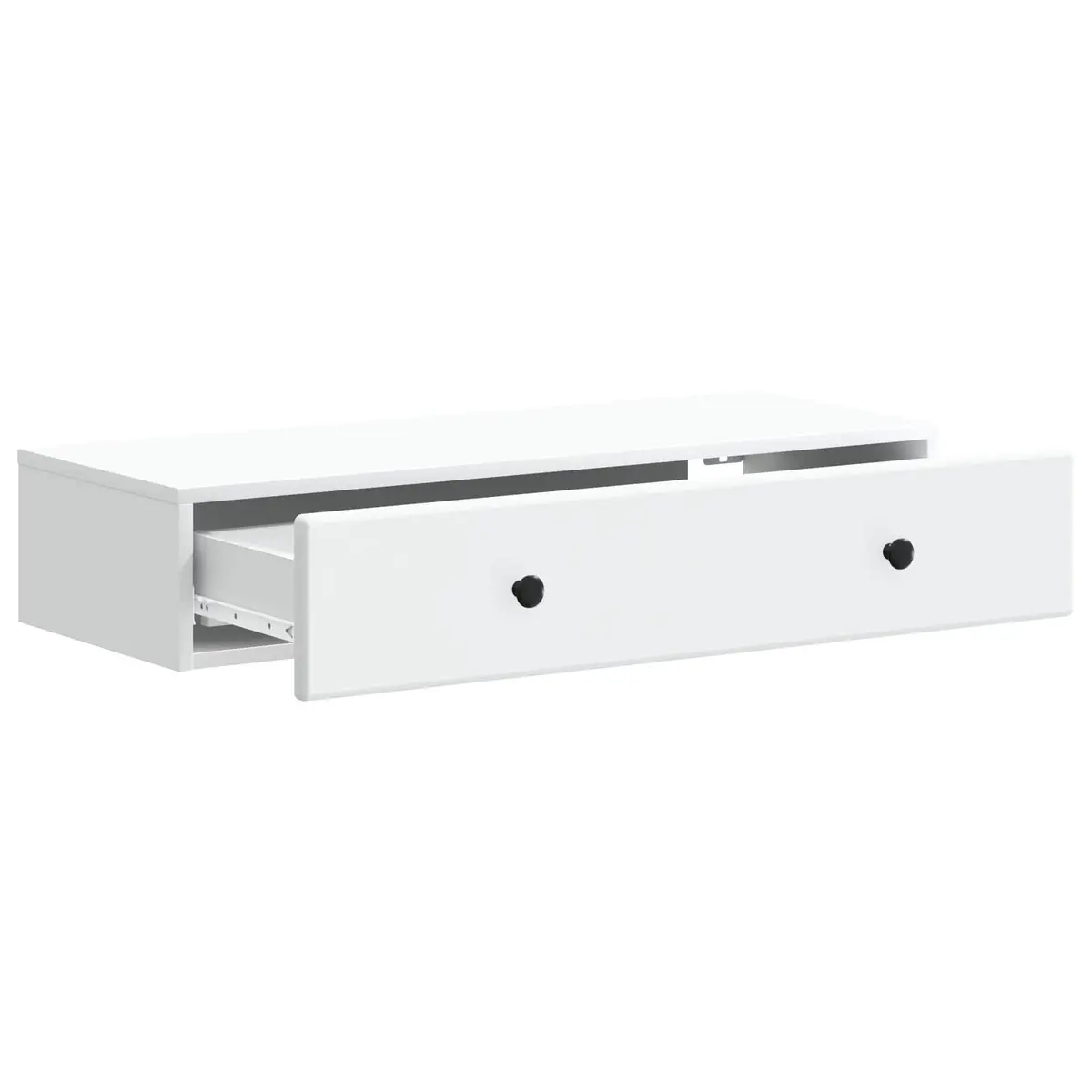 Wall-Mounted Side Table for Lounge Bedroom Home Office White 87.5cm