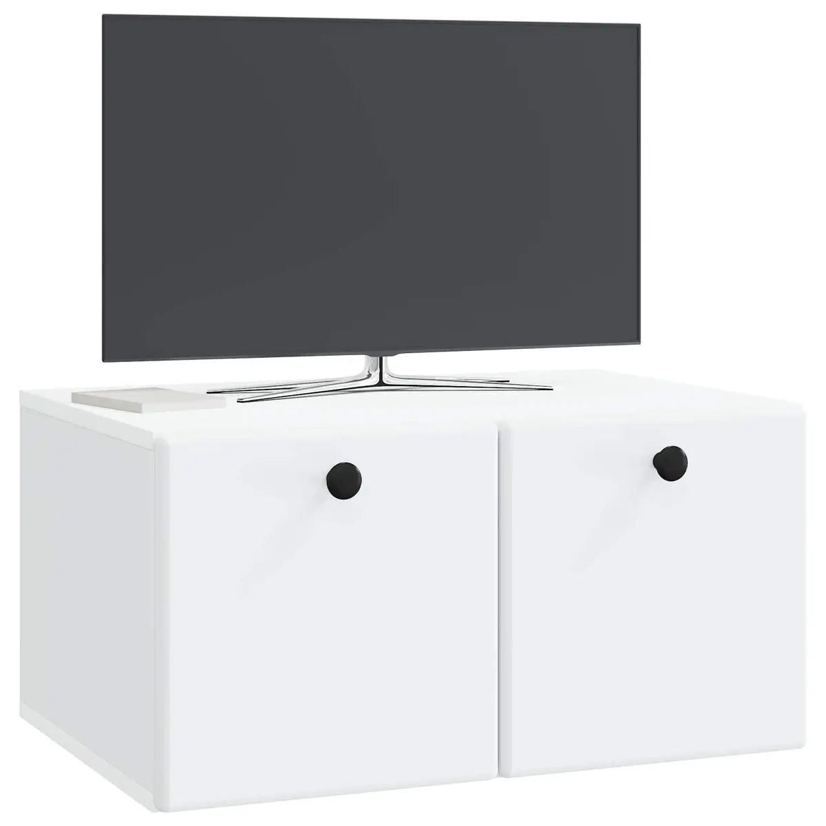 Wall-Mounted TV Cabinet in White