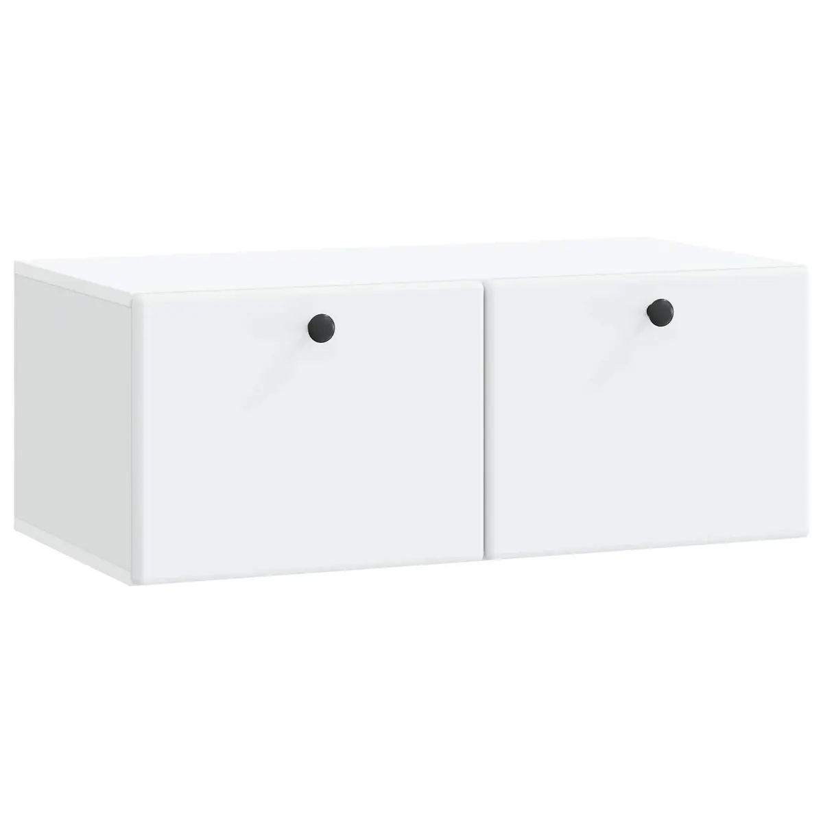 Wall-Mounted TV Cabinet Living Room 78.5 x 41 x 30 cm White Engineered Wood Storage Unit