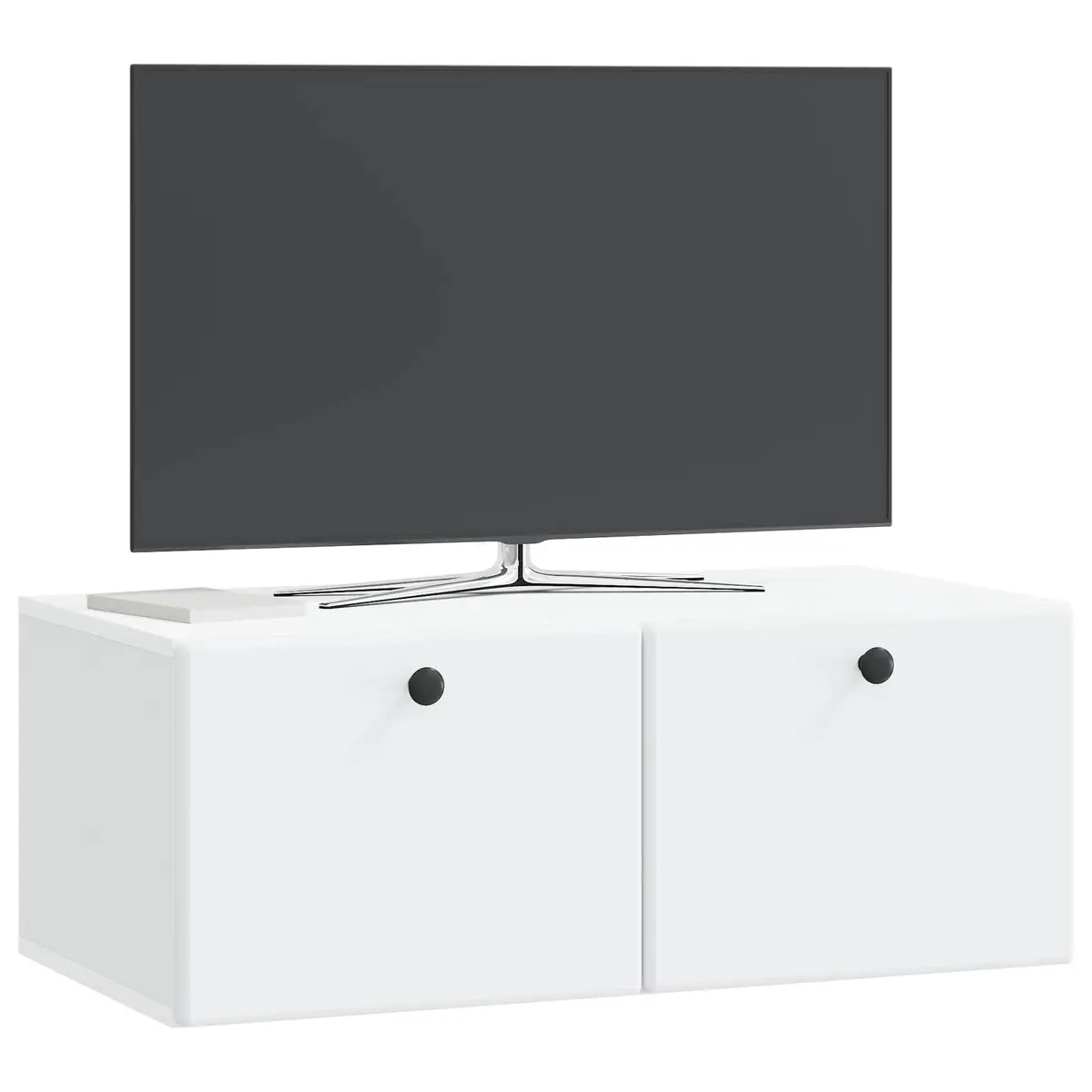 Wall-Mounted TV Cabinet Living Room 78.5 x 41 x 30 cm White Engineered Wood Storage Unit