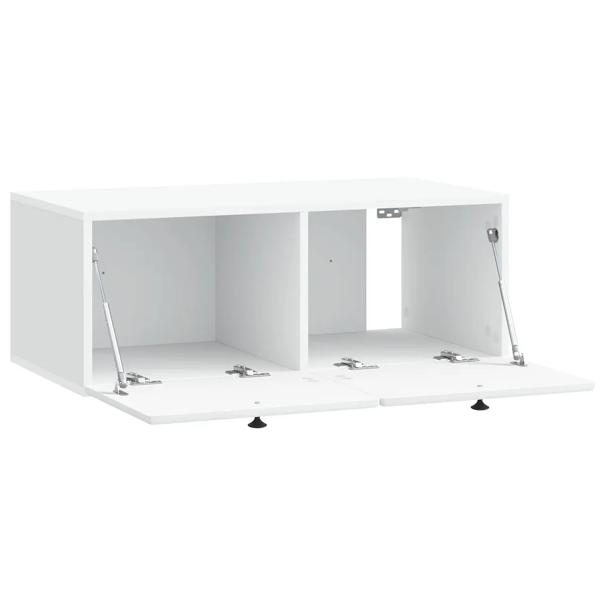 Wall-Mounted TV Cabinet Living Room 78.5 x 41 x 30 cm White Engineered Wood Storage Unit