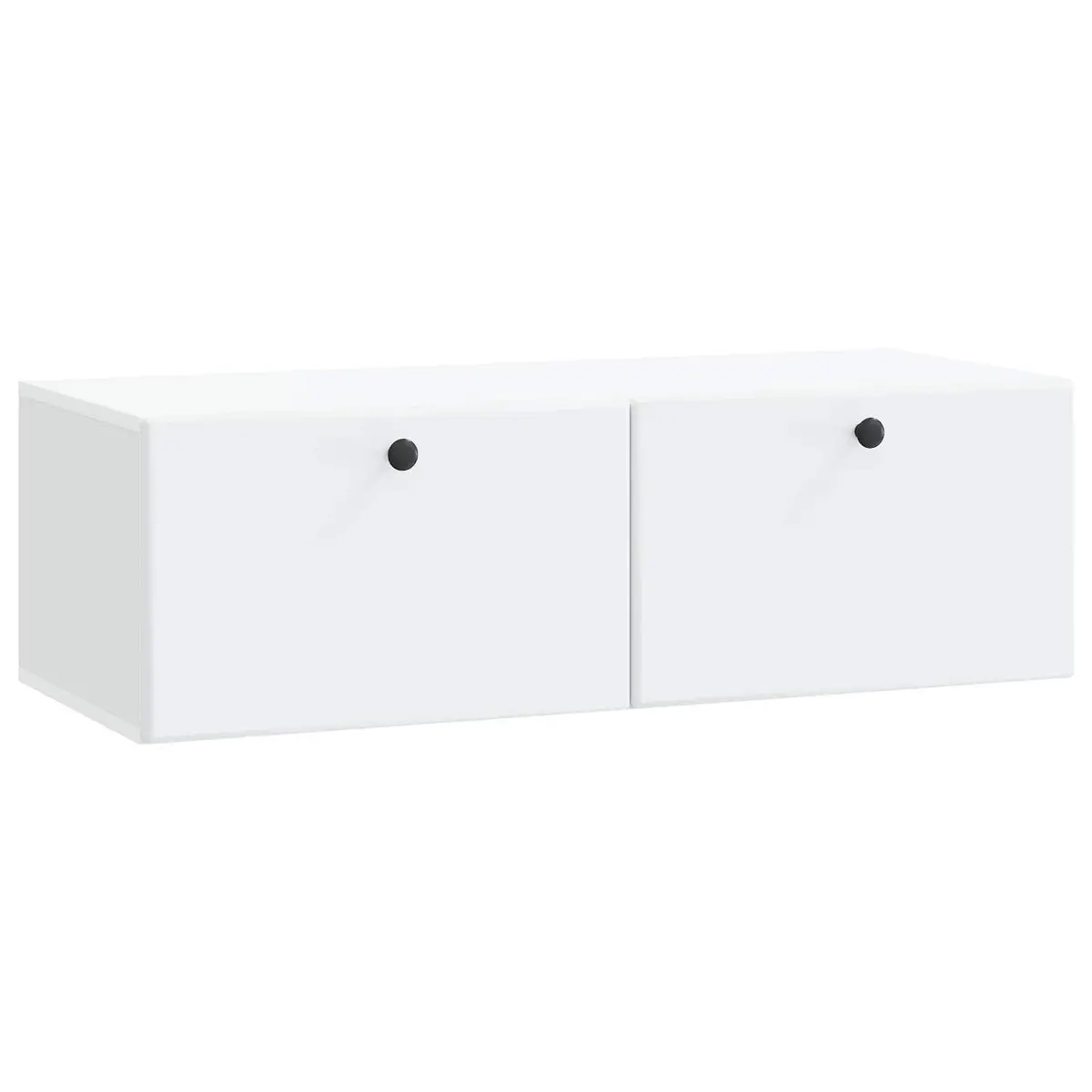Wall-Mounted TV Cabinet Living Room 98 x 41 x 30 cm White Storage Unit