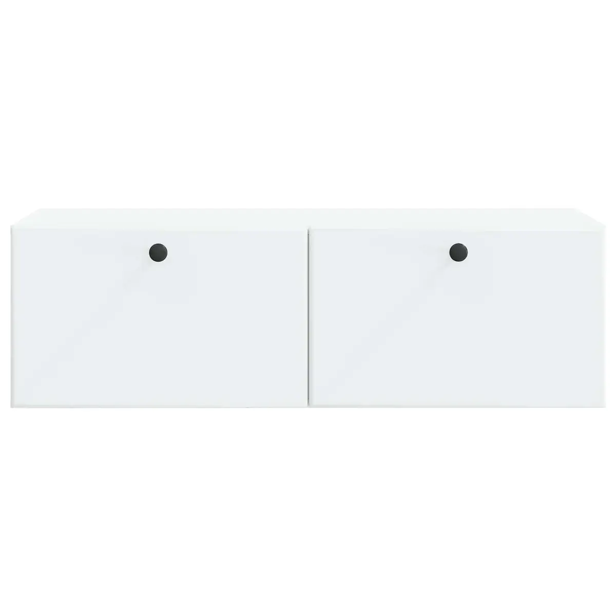 Wall-Mounted TV Cabinet Living Room 98 x 41 x 30 cm White Storage Unit