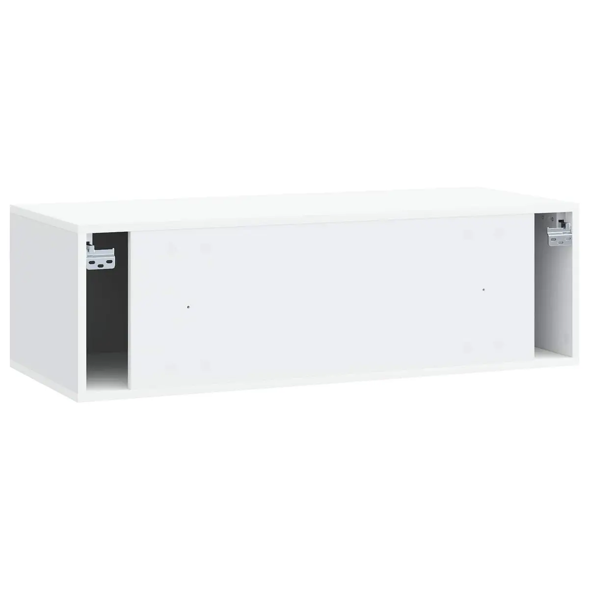 Wall-Mounted TV Cabinet Living Room 98 x 41 x 30 cm White Storage Unit