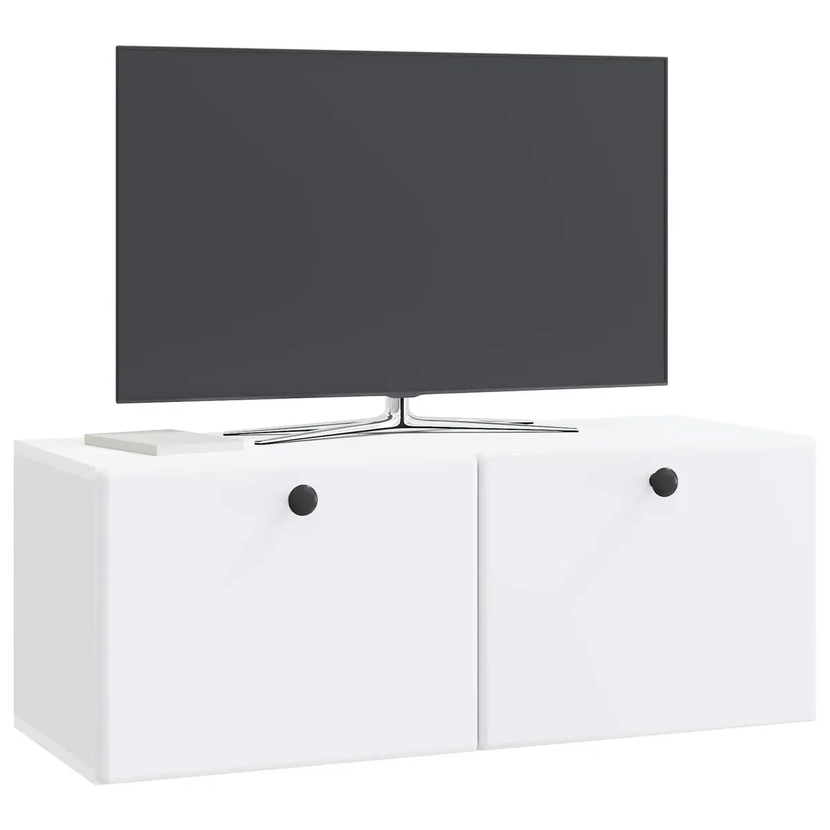 Wall-Mounted TV Cabinet Living Room 78.5 x 31 x 30 cm White Engineered Wood Storage Unit