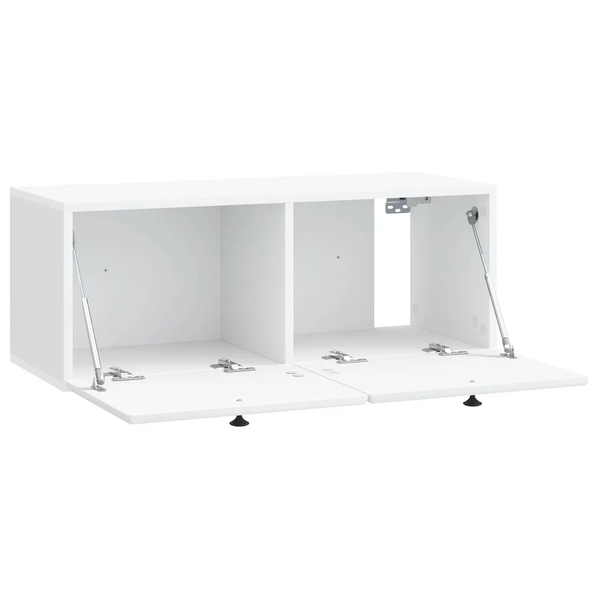 Wall-Mounted TV Cabinet Living Room 78.5 x 31 x 30 cm White Engineered Wood Storage Unit