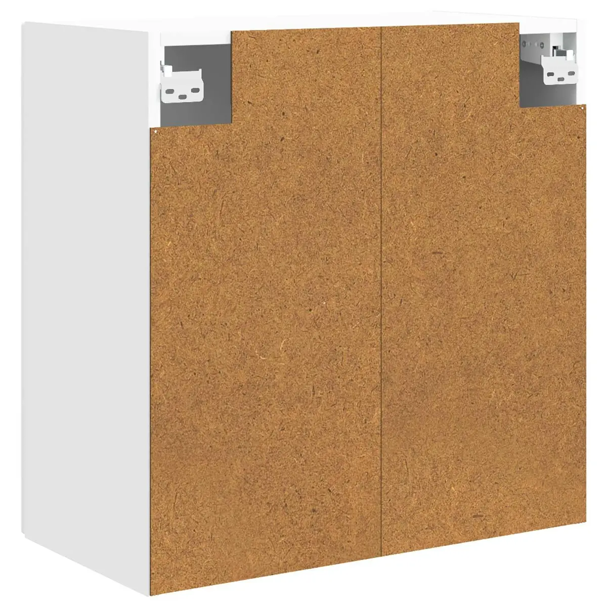 Wall-Mounted Storage Cabinet for Home Office Studio 59x31x60cm Engineered Wood White