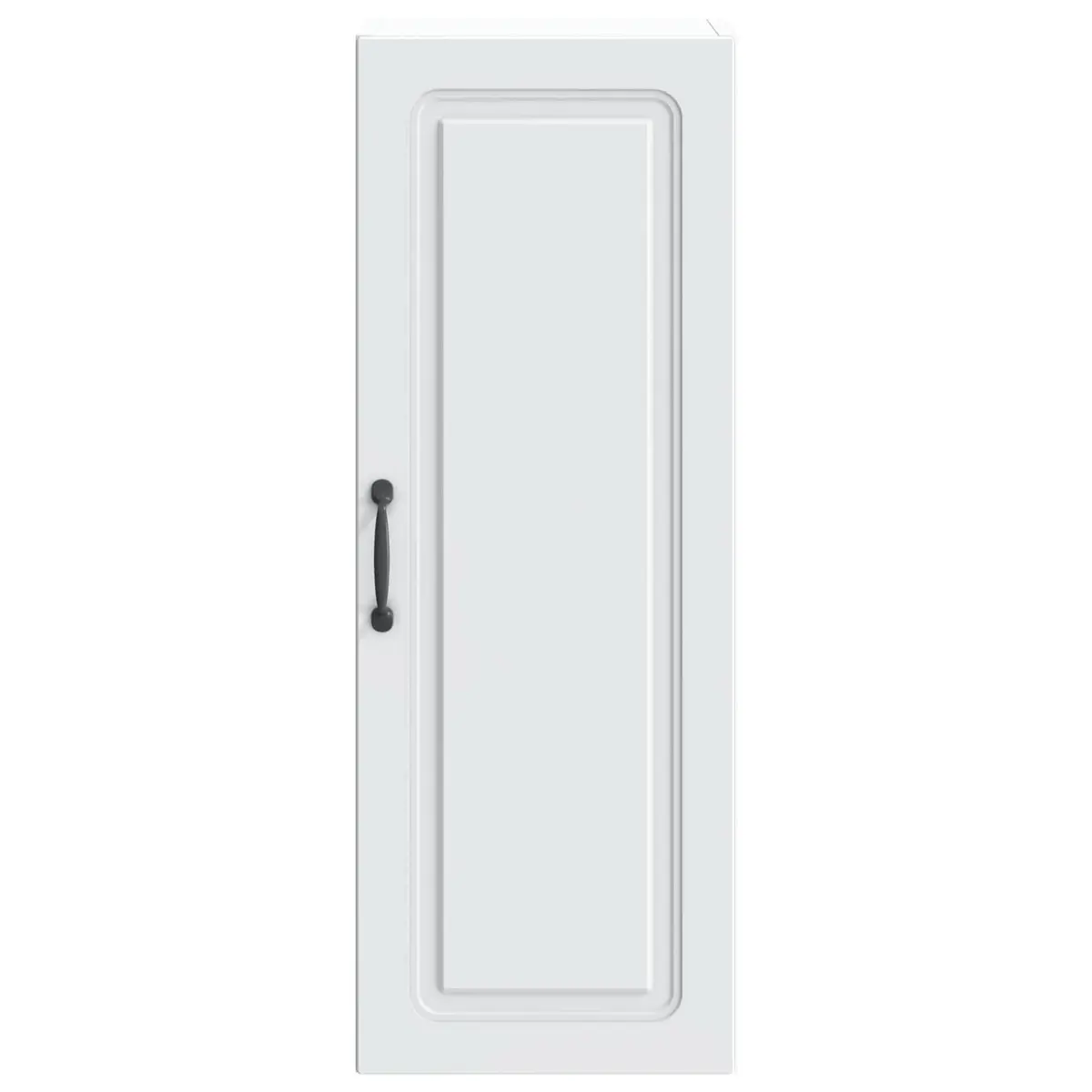 Wall-Mounted Storage Cabinet Home Office Studio 33 x 34.5 x 90 cm White Engineered Wood Shelving