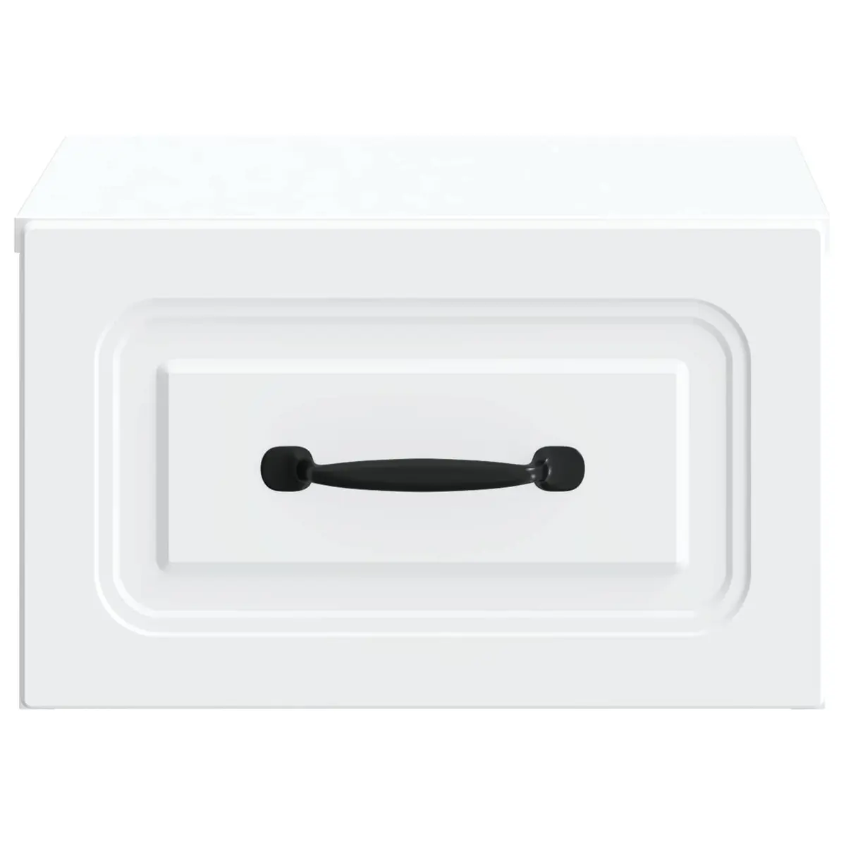 Bedside Cabinet Wall-Mounted White Storage Drawer Shelf Bedroom Nightstand Table