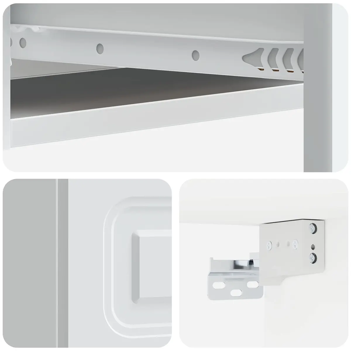 59cm Wall-Mounted Storage Cabinet in White